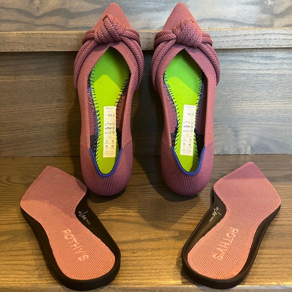 NWOT Rothy's The Knot Point II in Mauve Size 5.5 - Picture 11 of 13